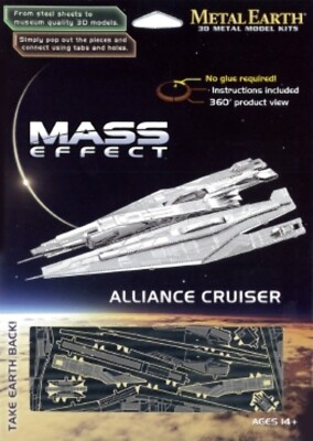 MASS EFFECT ALLIANCE CRUISER:Metal Earth Fascinations 3d Stahl Modell Kit