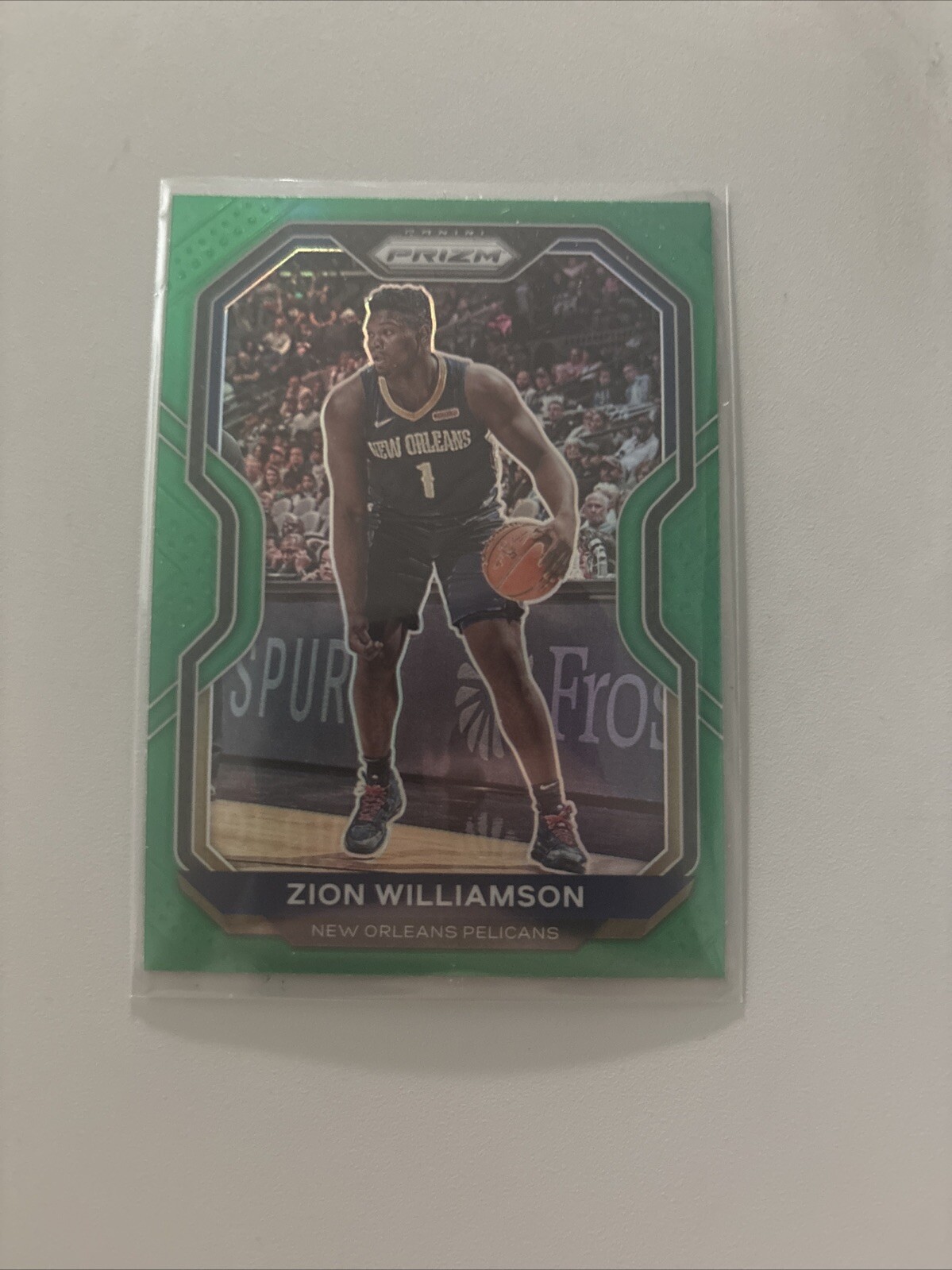 2020-21 Panini Prizm - #185 Zion Williamson Green Prizm
