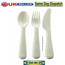 Children Colour Plastic Cutlery Set for KIDS Boy Girl IKEA Spoon Knife Fork