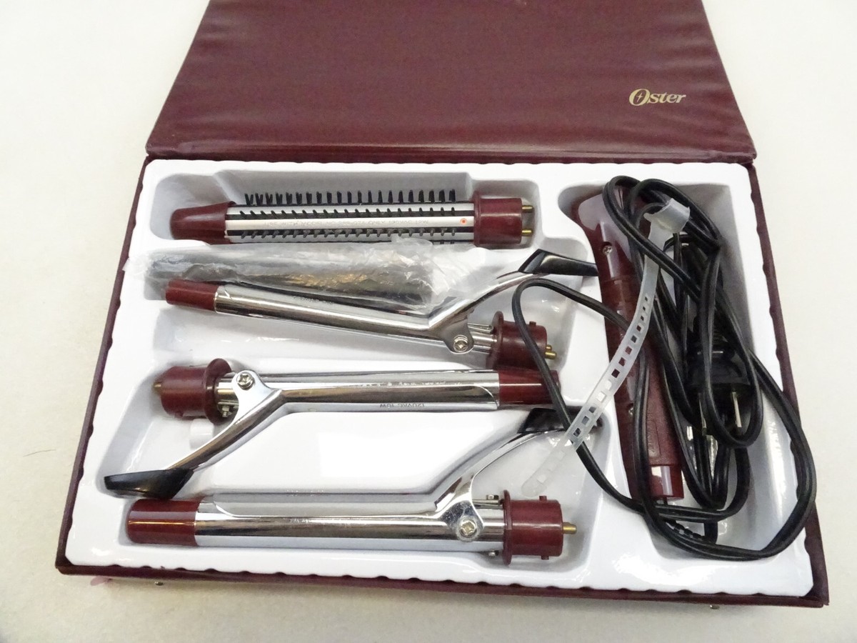 Oster 4 in One Curling Iron Brush Set Case Vintage 389-07A  display picture 2
