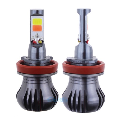 Dual Color 12W H8 H11 10000K Blue+White 6000K LED Fog Light Driving Bulb DRL - Picture 4 of 12