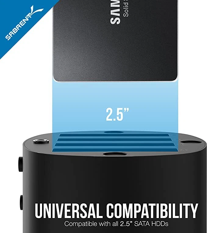 4 bay hard drive docking station with Fan  DS-4SSD  Sabrent - Image 2 of 4