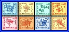 👉 Mongolie 1968 Plantes & Fleurs Sc#858-64 MNH
