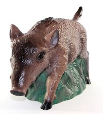 Figura Decorativa Animale Cinghiale Selvatico Launchy IN Piedi Plastica H 24 CM