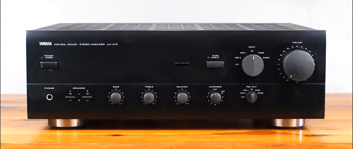 Yamaha AX-470 Natural Sound Stereo Integrated Amplifier w/ Remote