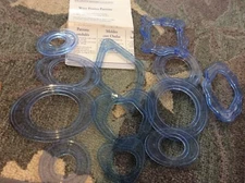 Lot of 12 Creative Memories Cutting System Mixed Shapes Wavy Frames Scrapbooking