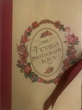 The Victorian Photo Album Storage Book Hard Cover And Pages Ribbon Tie Closure