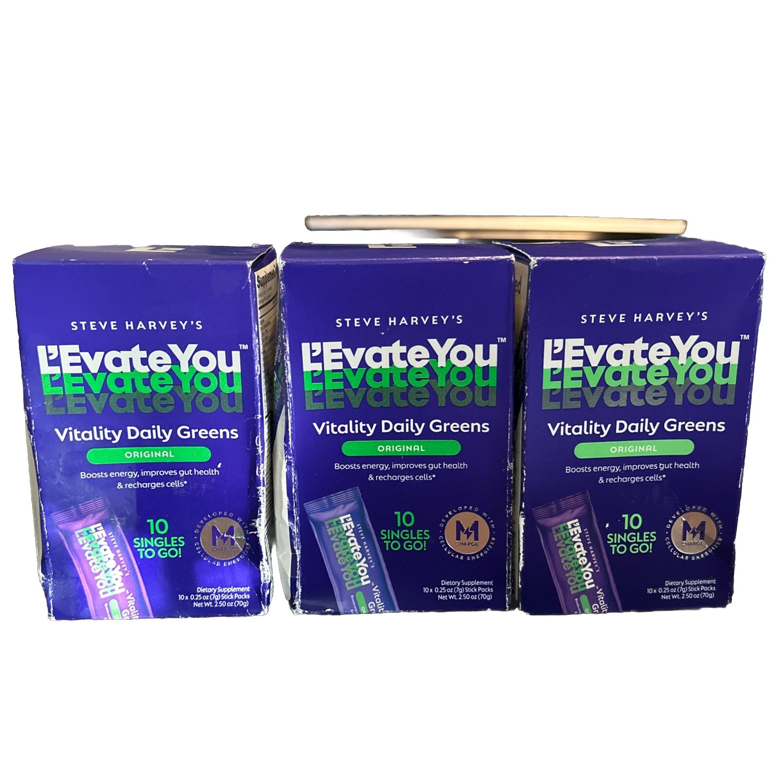 L'Evate You Vitality Greens Supplement 10ct Pack of 3 Boxes