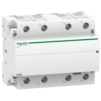 Schneider Electric Schütz A9C20884 Acti9 iCT 100 A, 4NO, 220/240 V AC, 50 Hz Neu