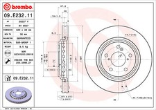 BREMBO 2x Bremsscheibe Innenbelüftet passend für Honda Odyssey RL5 3.5