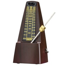 LEKATO Mechanical Metronome Vintage Music Timer Copper Tempo Piano Guitar Drum