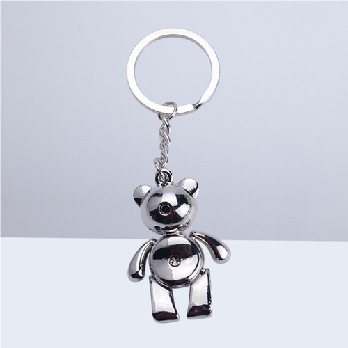 Bear Keyring Metal Keychain Cool Car Keyring Purse Bag Decoration