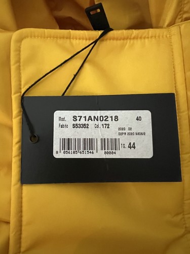DSQUARED2 Men's Hooded Puffer Jacket Down Yellow Size 44 XS S71AN0218 S53352 172 - Picture 14 of 15