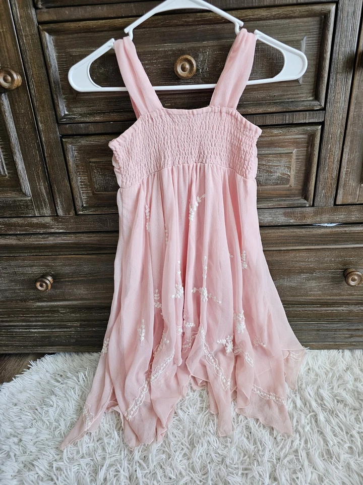 Платье для девочек Mimi & Maggie размер 5 Flowy светло-розовое - Изображение 4 из 4
