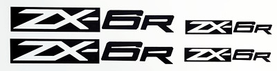 ZX6r CUSTOM FAIRING DECAL STICKER  4 PIECE SET KAWASAKI