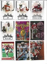JERRY RICE LOT (9) FANIMATION, FLUID & FLEET, NFL LASERES, ILLUSIONS, FIVE STAR