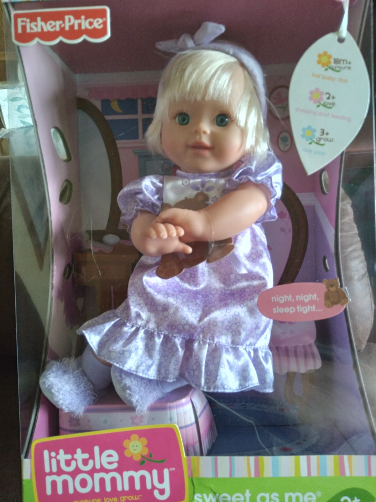 Fisher Price Little Mommy NIGHT NIGHT SLEEP TIGHT 2008    #N