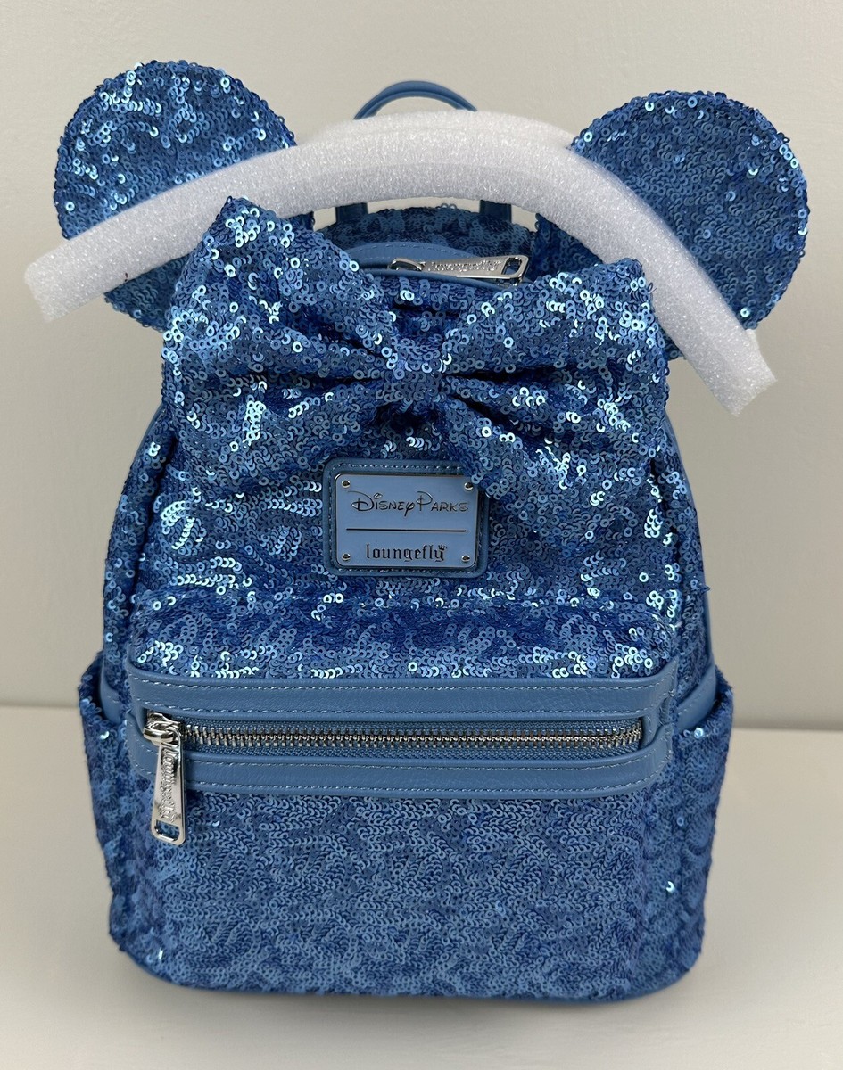 Loungefly ポルカ　ミニーちゃん　ブルー　ドット　リュック　バックパック Loungefly ポルカ ミニーちゃん ブルー ドット リュック バックパック