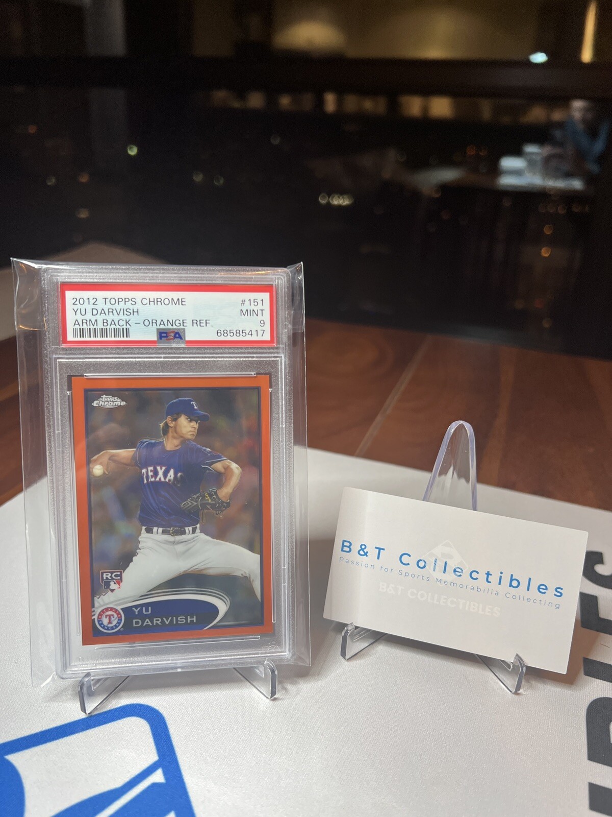 YU DARVISH 2012 Topps Chrome Orange Refractor RC PSA 9 Mint Padres🔥🔥