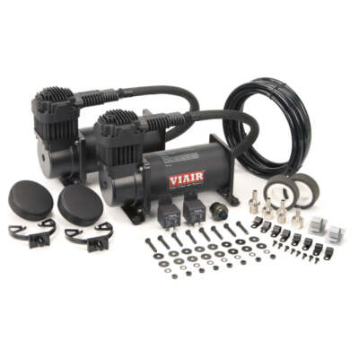 Viair 38036 Dual Stealth Black 380C Value Pack (200 PSI, 380C/2, 165/200 P. Swit