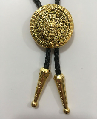 Maya Halskette Azteken Kalender Vintage Stil Anhänger Mexikanischer Schmuck Kunst