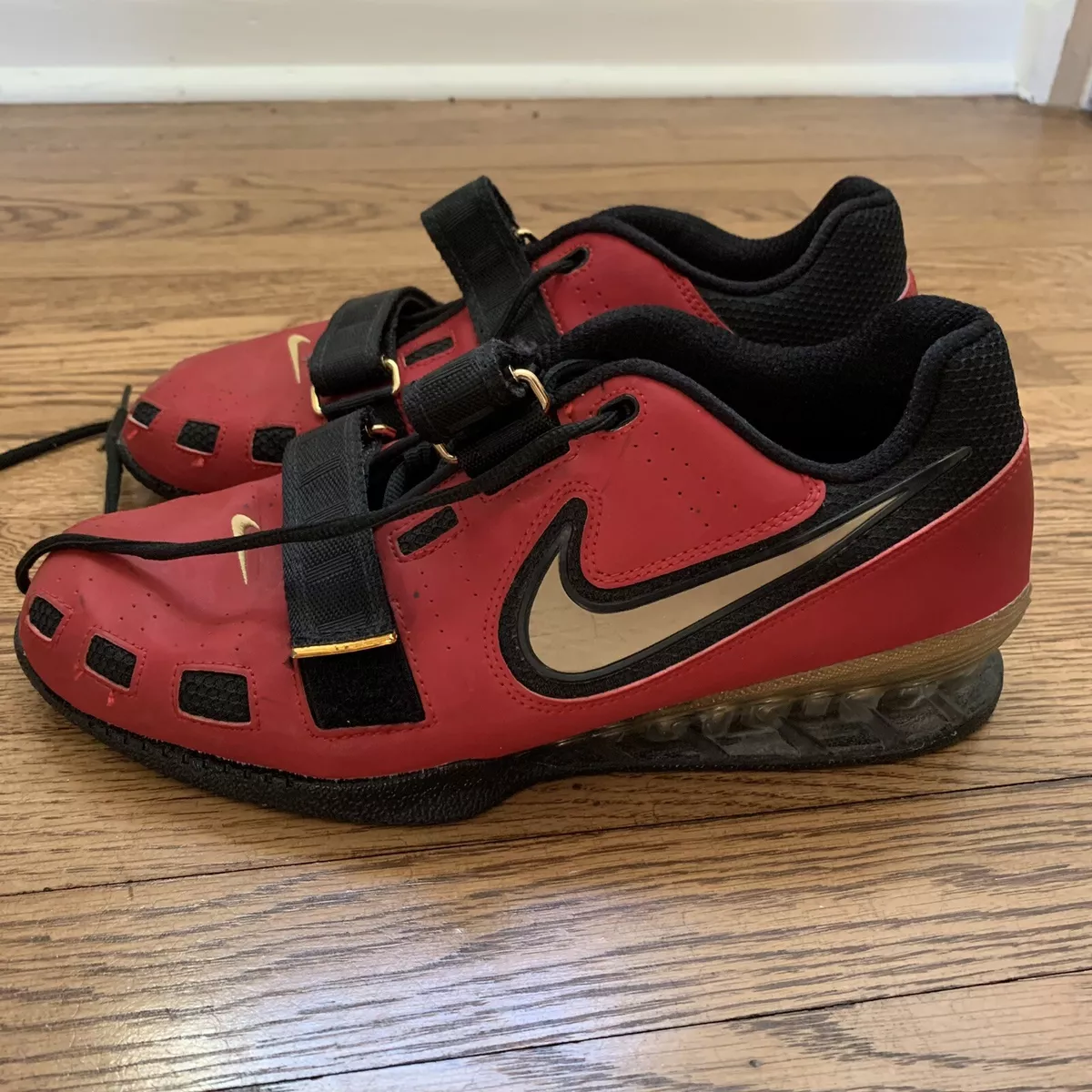 NIKE ROMALEOS 2 WEIGHTLIFTING SHOES GOLD 9.5 | eBay