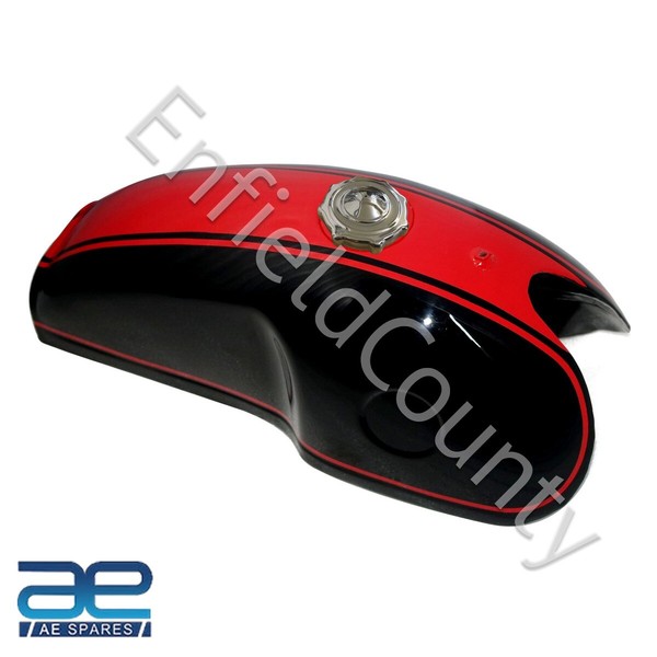 Benzintank Rot & Schwarz Mit Deckel FüR Benelli Mojave Cafe Racer 260 360-image