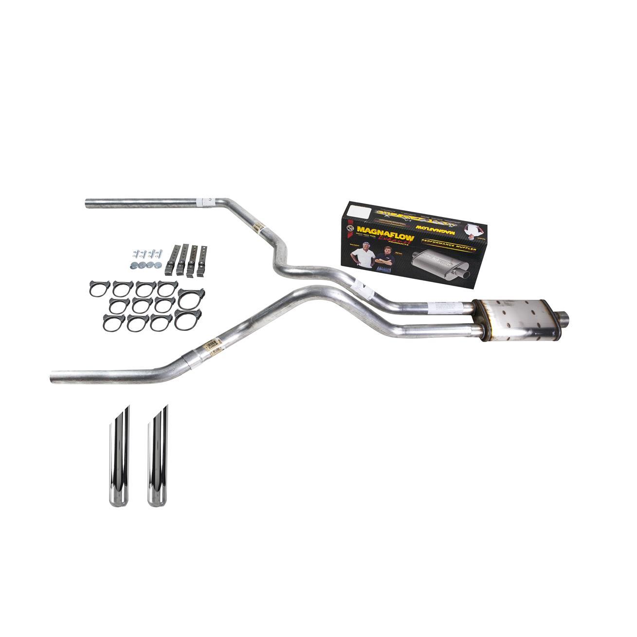 F150 95-97 dual exhaust 2.5 MA pipe Magnaflow SW Tip