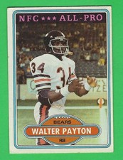 1980 Topps Walter Payton NFC All-Pro HOF  #160 EXC