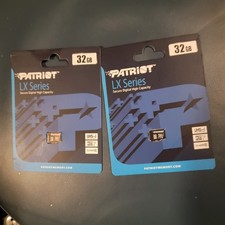 Patriot LX Series Micro SD Flash Memory Card 32GB Clas 10 PAIR 2 PIECES