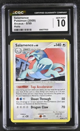 CGC 10 Salamence 8/99 Holo Arceus Pokémon Card