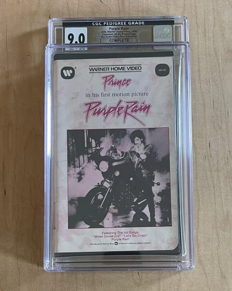 Prince PURPLE RAIN Warner Home Video 1984 Promo VHS CGC Grade 9.0 Complete Rare - Image 2 of 4