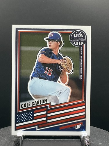 2026 Panini Stars & Stripes Prizm USA Baseball #47 Cole Carlon | Baseb