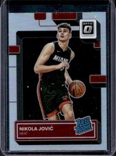 2022-23 Panini Donruss Optic Nikola Jovic Holo RC Rated #224 Heat Rookie