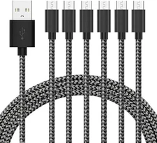 3Ft/6Ft/10Ft Micro USB Fast Charger Cable Braided Cord For Samsung Android Lot
