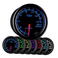 Black 7 Color Pyrometer Egt Gauge Kit - 2-116 52mm - Black 7 Color