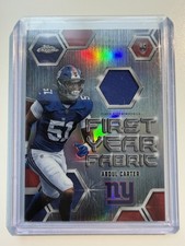 2025 Topps Chrome #FYF-AC Abdul Carter First Year Fabric Silver