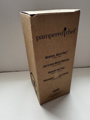Pampered Chef Measure Mix & Pour #100190 New in Box Recipes Included