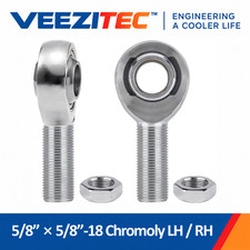 Rh Lh Chromoly Heim Joints Rod End 58-18 Thread X 58 Bore Jam Nut Xmrl10