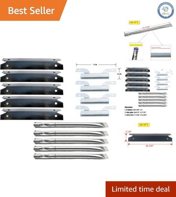 Complete DG132 Grill Parts Set: Burners & Heat Plates for Brinkmann 5-Burner