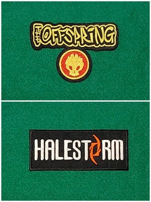Sonderanfertigung für 2 Aufnäher / Bügelflicken: - The Offspring & Halestorm