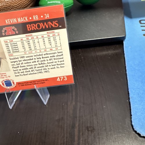 Kevin Mack #473 1990 Pro Set Browns spedizione gratuita - Foto 11 di 14