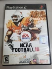NCAA Football 10 (Sony PlayStation 2, PS2, 2009) Cleaned Complete  Tested