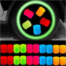   20PCS Glow in Dark Tire Valve Caps Universal Car Truck Bike 5 Colors  