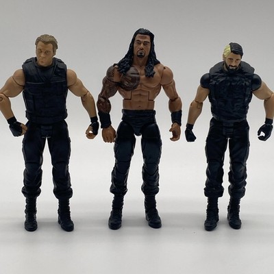 WWE THE SHIELD Action Figure Lot Of 3 Dean Ambrose Seth Rollins Roman Reigns