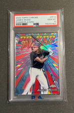 2025 Topps Chrome James Wood RC #PP-19 POWER PLAYERS PSA 10 Washington Nationals