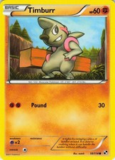 Timburr 58/114 Black & White Pokemon Common match MP