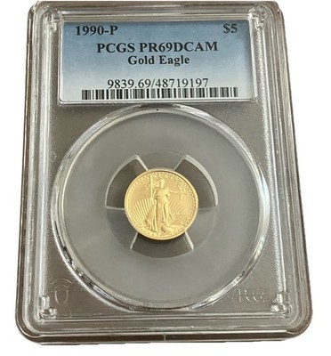 1990-P Gold Eagle $5 PCGS PR69DCAM | eBay 1990-P Gold Eagle $5 PCGS PR69DCAM | eBay