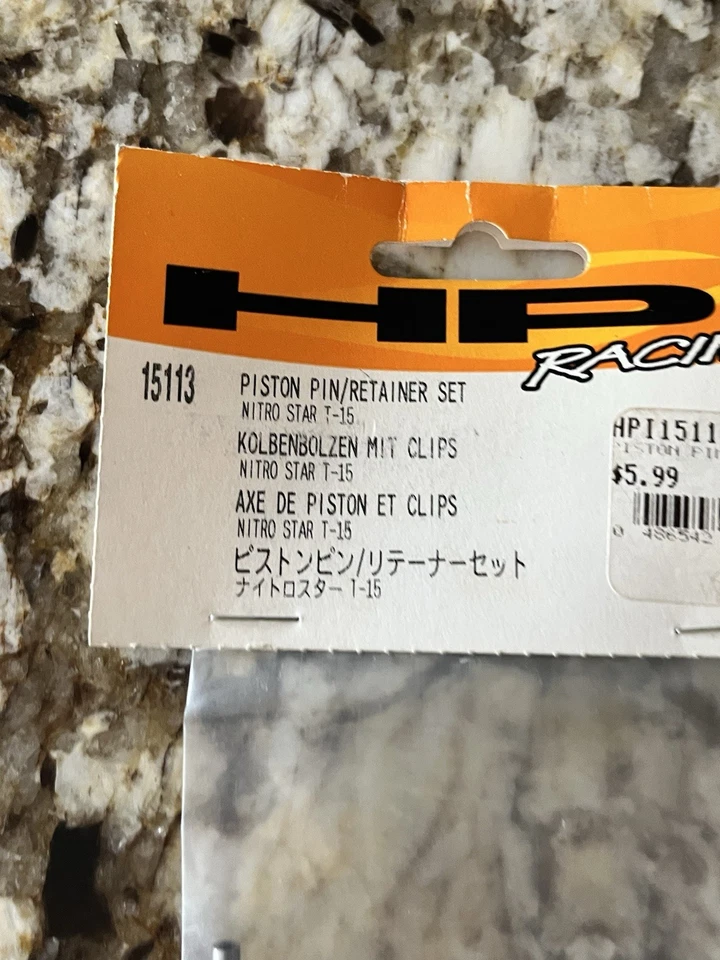 HPI Racing Nitro Star 3.0 Series Piston Pin & Retainer Set 15113 - Image 2 of 4