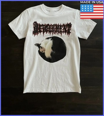 Devourment band Cat Short Sleeve Cotton White All Size Shirt HB3743